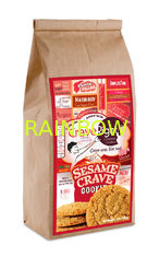 Brown Clear Window Dostosowane torby papierowe Tin Tie do pakowania żywności