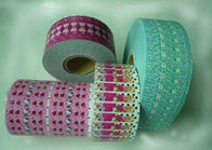 Różowe kolorowe etykiety termokurczliwe PCV laminowane błyszczące wykończenie / druk termokurczliwe rękawy