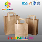 Recycled Brown Dostosowane torby papierowe / Kraft Paper Bag z uchwytem pętli na zakupy