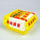Jednorazowe pudełko papierowe do żywności Pudełko do pakowania w Hamburger z niestandardowym logo