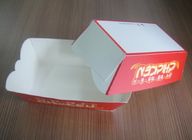 Czerwony papier pakowy Fast Food do żywności w ruchu, logo OEM drukowane