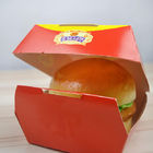 Wykonane na zamówienie pudełko kartonowe do pakowania Burger King, pudełko papierowe Hamburger do restauracji