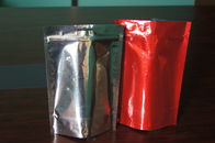 Plain Stand Up Aluminiowa folia Torby do pakowania ziarna kawy Z zaworem odgazowującym
