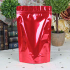Foliowe torebki z tworzywa sztucznego Opakowania z możliwością wielokrotnego zamykania Mylar Torba z ziplockiem Czerwona torba z zamkiem błyskawicznym Mylar