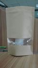 Stand Up Food Gift Pouch Dostosowane torby papierowe z przezroczystym okienkiem Ziplock Resealable
