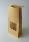Dostosowana torebka papierowa do pakowania herbaty liściastej z cyną i przednim oknem