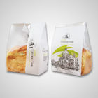 Biała torebka papierowa do torebek chleba / stojących z mylarowym i przezroczystym okienkiem