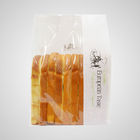 Biała torebka papierowa do torebek chleba / stojących z mylarowym i przezroczystym okienkiem