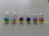 10ml Butelki z tworzyw sztucznych z folii aluminiowej Medycyna dla pigułki Sex z kolorową czapką