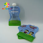 BPA Free wielokrotnego użytku, wyciskane torebki na żywność dla dzieci z dyszą, podwójny suwak