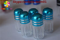 butelka pigułki erotycznej z kapslem / pojemnik w kształcie kapsułki Tabletki kapsułki Kształt butelki z metalową osłonką, plastikowy pojemnik