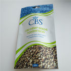 Matte White Hemp Seeds Resealable Packaging Bags, Plastic Pouch Packaging