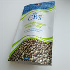 Matte White Hemp Seeds Resealable Packaging Bags, Plastic Pouch Packaging