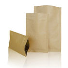 Przezroczysty przód Dostosowane torby papierowe Zip Lock Trzy boczne opakowanie woreczek do pakowania cukierków