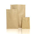 Przezroczysty przód Dostosowane torby papierowe Zip Lock Trzy boczne opakowanie woreczek do pakowania cukierków