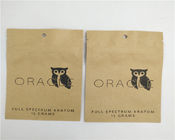 Front Side Clear Dostosowane torby papierowe na proszek / słodycze / kawę
