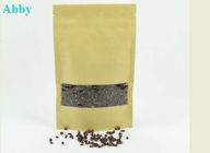 Wyczyść okno Dostosowane torby papierowe, torby papierowe do pakowania kawy / herbaty