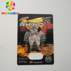 Opakowanie kart 3D z Rhino Blister Rhino 12 Rhino 11 Dodatki seksualne dla mężczyzn w celu zwiększenia libido