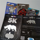 Karta 3D Opakowanie typu blister Opakowanie niestandardowe Karta papierowa Rhino 7 Opakowanie Jaguar 30000 Sex Pill