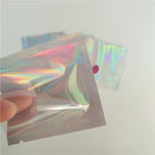 Opakowania Rainbow Opakowania z tworzyw sztucznych Torebki z zamknięciem termicznym Mini Przezroczyste etui z biżuterią holograficzną