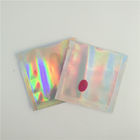 Opakowania Rainbow Opakowania z tworzyw sztucznych Torebki z zamknięciem termicznym Mini Przezroczyste etui z biżuterią holograficzną