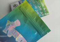Hologram Weed Stand Up Zipper Pouch Odporny na zapach Runtz Bag With Clear Window