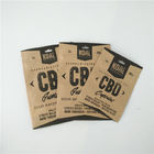 Resealable plastikowe woreczki Opakowania CBD Eco Friendly Kraft Torby papierowe Folia aluminiowa wewnątrz