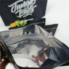 Plastikowa folia Zip Lock Plastikowe torby Black Matte Rotogravure Drukowanie z oknem