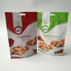 Folia Stand Up Snack Bag Packaging Zipper Plastic Cashew Nut Pack Custom Printed
