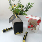 Opakowanie z przezroczystego okna Pudełko papierowe Tłoczenie folią na gorąco Logo drukowane do pakowania prezentów / kosmetyków