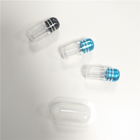 PS Mini Rhino Pills Pojemnik Przezroczyste plastikowe butelki na pigułki Styl ośmiokąta z metalową nakrętką
