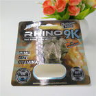 Rhino Series 3D Blister Card Opakowanie Rhino 9K / 7/12 Do męskiej kapsułki wzmacniającej pigułki