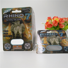 Rhino Series 3D Blister Card Opakowanie Rhino 9K / 7/12 Do męskiej kapsułki wzmacniającej pigułki