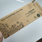 Recyklingowy składany karton Kraft Brązowy papier Opakowanie Dostosowane drukowanie Trwałe