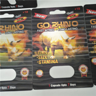 Go Rhino 3D Card Male Enhancement Pills Packing, Sex Pill Capsule Packing Recycled