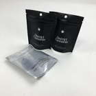 Niestandardowe małe matowe czarne przezroczyste woreczki do pakowania Ziplock aluminiowe torby foliowe z nacięciem na rozdarcie