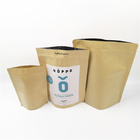 100g 250g Kawa w proszku CYMK VMPET Kraft Paper Bag Zipper