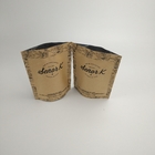 250g 500g Stand Up Zip Lock Czarny papier pakowy Ekologiczne woreczki do pakowania kawy rozpuszczalnej z niestandardowym logo
