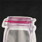 Logo o specjalnym kształcie Logo Food Grade Juice Milk Jelly Liquid Stand up Bottle Shape Saszetki