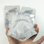 Błyszczące przezroczyste torby plastikowe z nici dentystycznej Folia aluminiowa Niestandardowe opakowanie z nadrukiem cyfrowym na zamek błyskawiczny