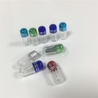 PS Mini Rhino Pills Pojemnik Przezroczyste plastikowe butelki na pigułki Styl ośmiokąta z metalową nakrętką