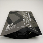 Błyszcząca czarna folia aluminiowa Mylarowa plastikowa torba stojąca Dostosowane logo