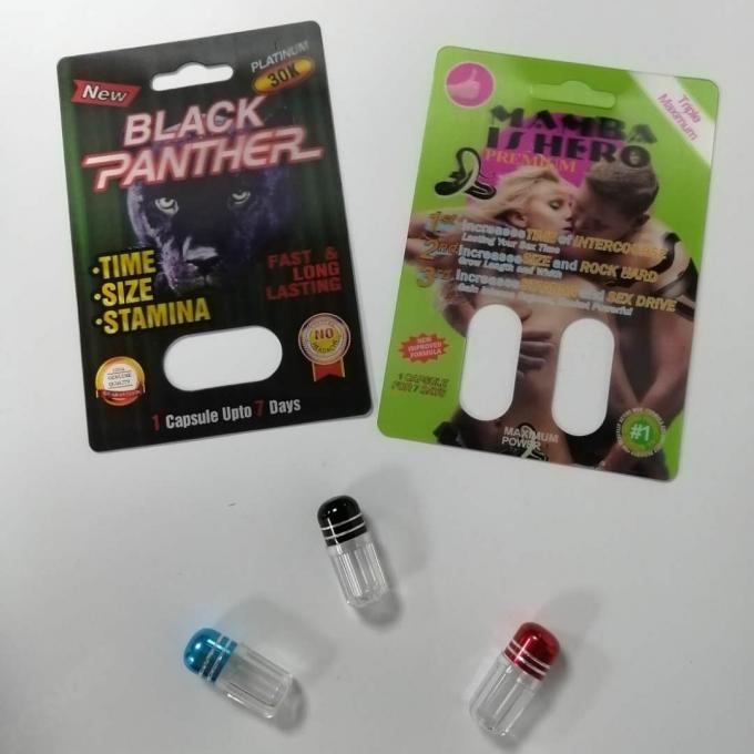 Slide Blister Insert Card, Male Enhancement Pills Packing, Sex Pill 3D Packing From Bags Bags