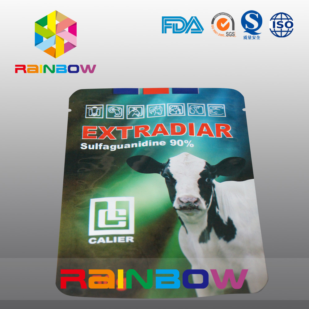 Folia aluminiowa Pokrowiec na karmę dla zwierząt Krów mlecznych Stand Up Food Packaging