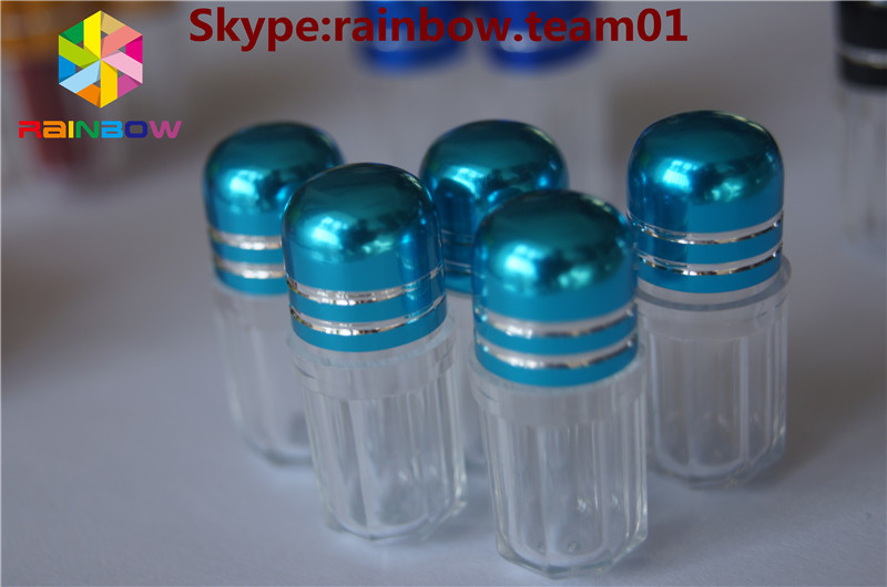 SGS Małe plastikowe butelki z pigułkami Rhino Clear Bullet Butelki z pigułkami Sex Pill