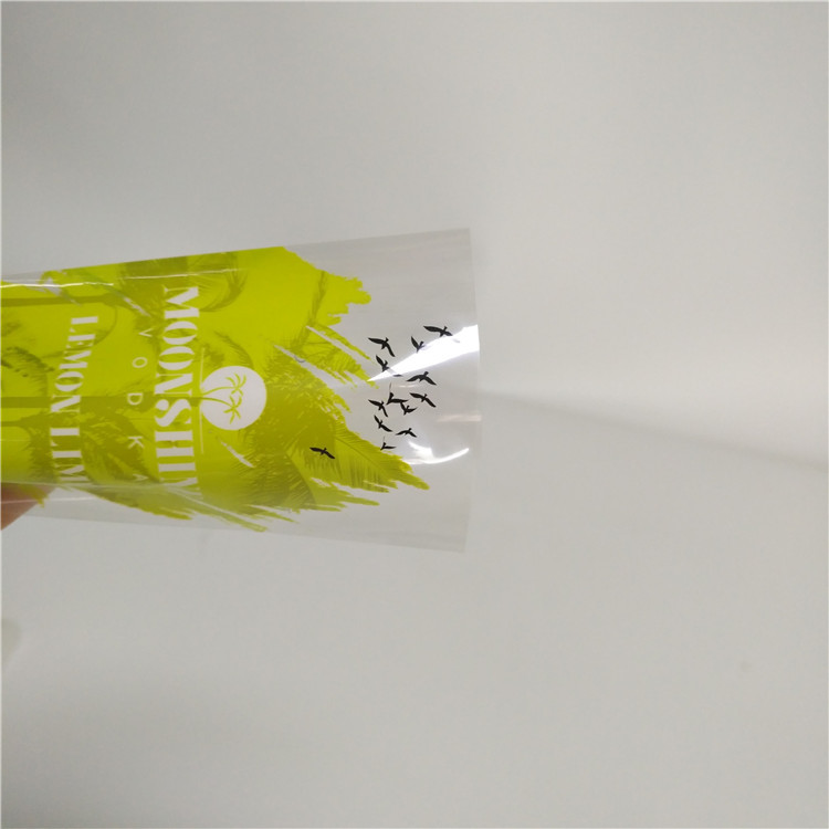 Butelkowane napoje z folii plastikowej Opakowanie PET Materiał Naklejki termokurczliwe