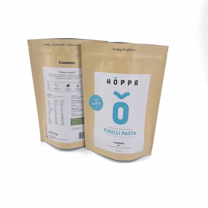Recyklingowe Kraft Indywidualne torby papierowe Etykiety prywatne Wytrzymałe do pakowania żywności