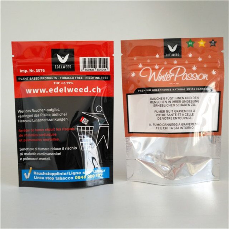 Edibles Herbal Incense Bags Pakiet marihuany medycznej 4x6 cali z przezroczystym okienkiem