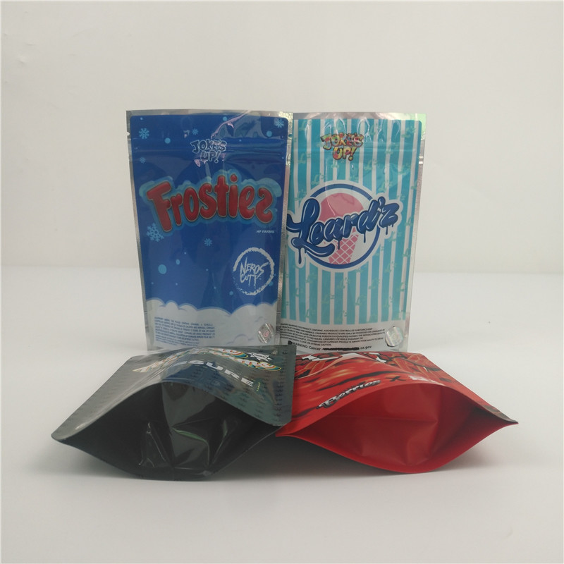 3,5g 7g Gummy Bags Zabezpieczone przed dziećmi plastikowe opakowanie na ciasteczka Zamykana torba z mylaru na zamek błyskawiczny