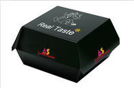 Custom Made Matte Black Paper Box Opakowanie Fast Food dla restauracji